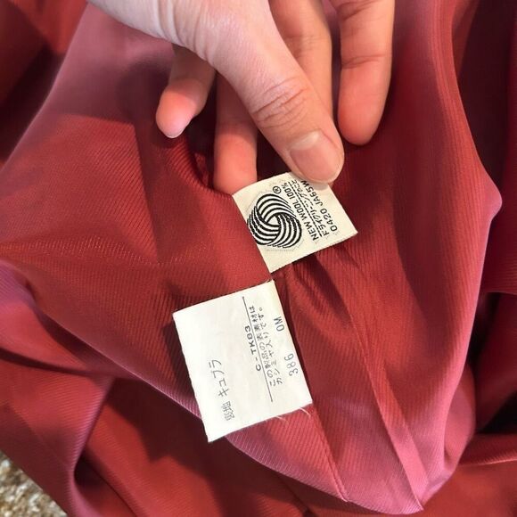 Small BURBERRYS Vintage Red Skirt - Picture 8 of 9